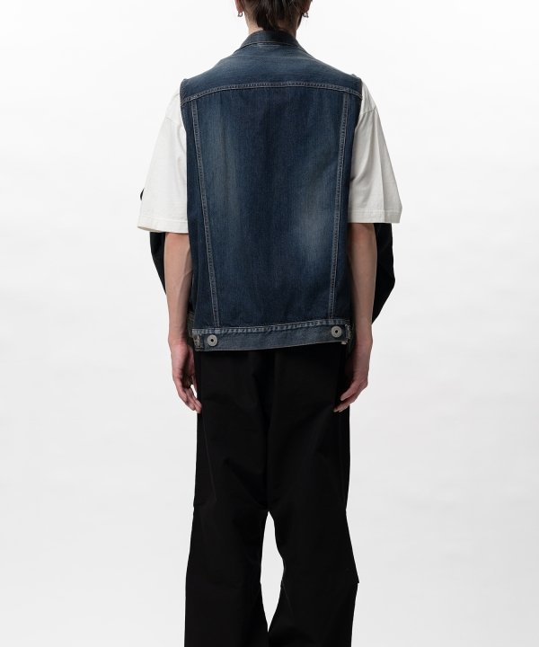 Vest Combined Denim Jacket