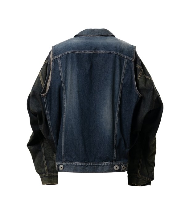 Vest Combined Denim Jacket
