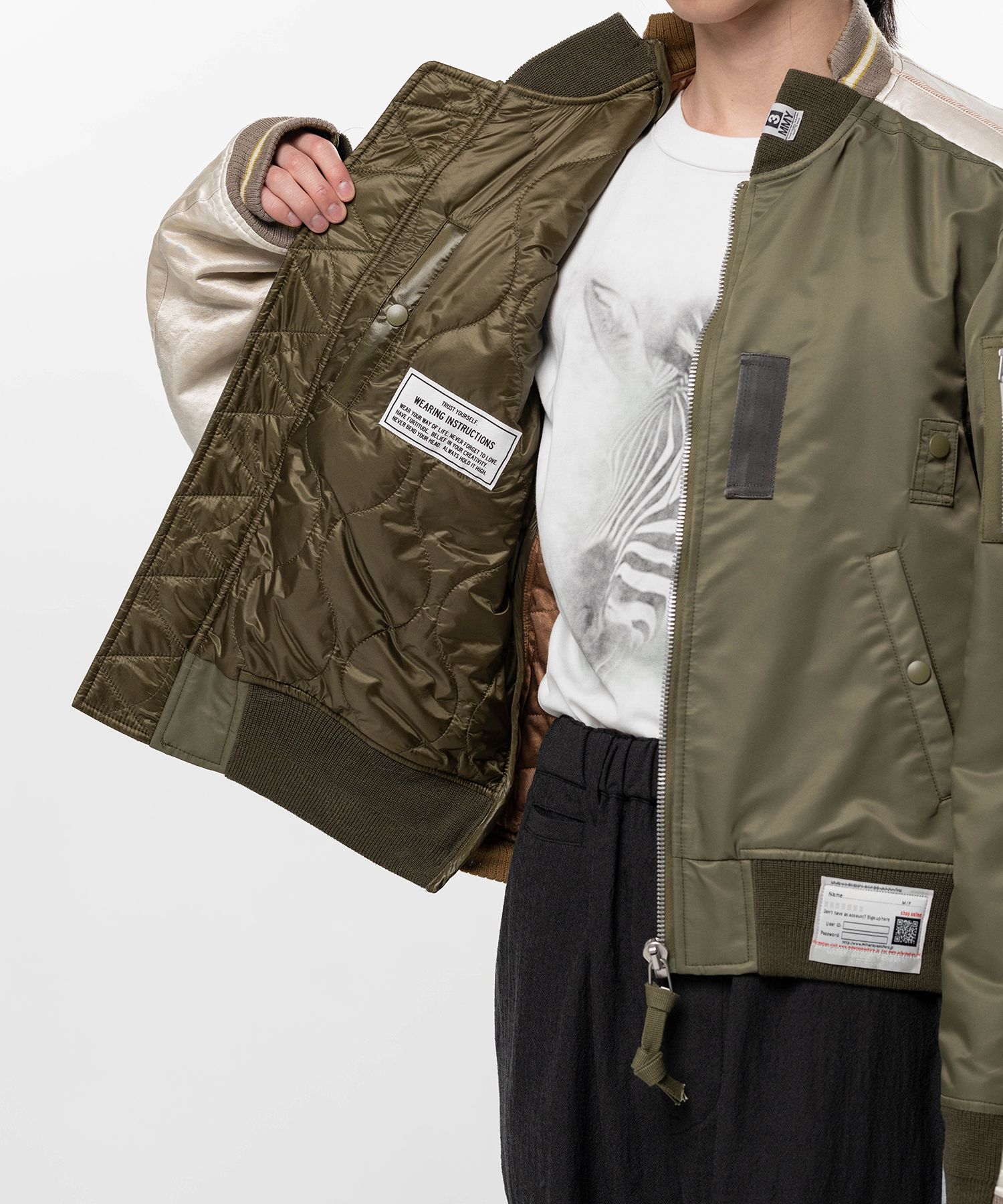 Front Back Combined Flight Jacket