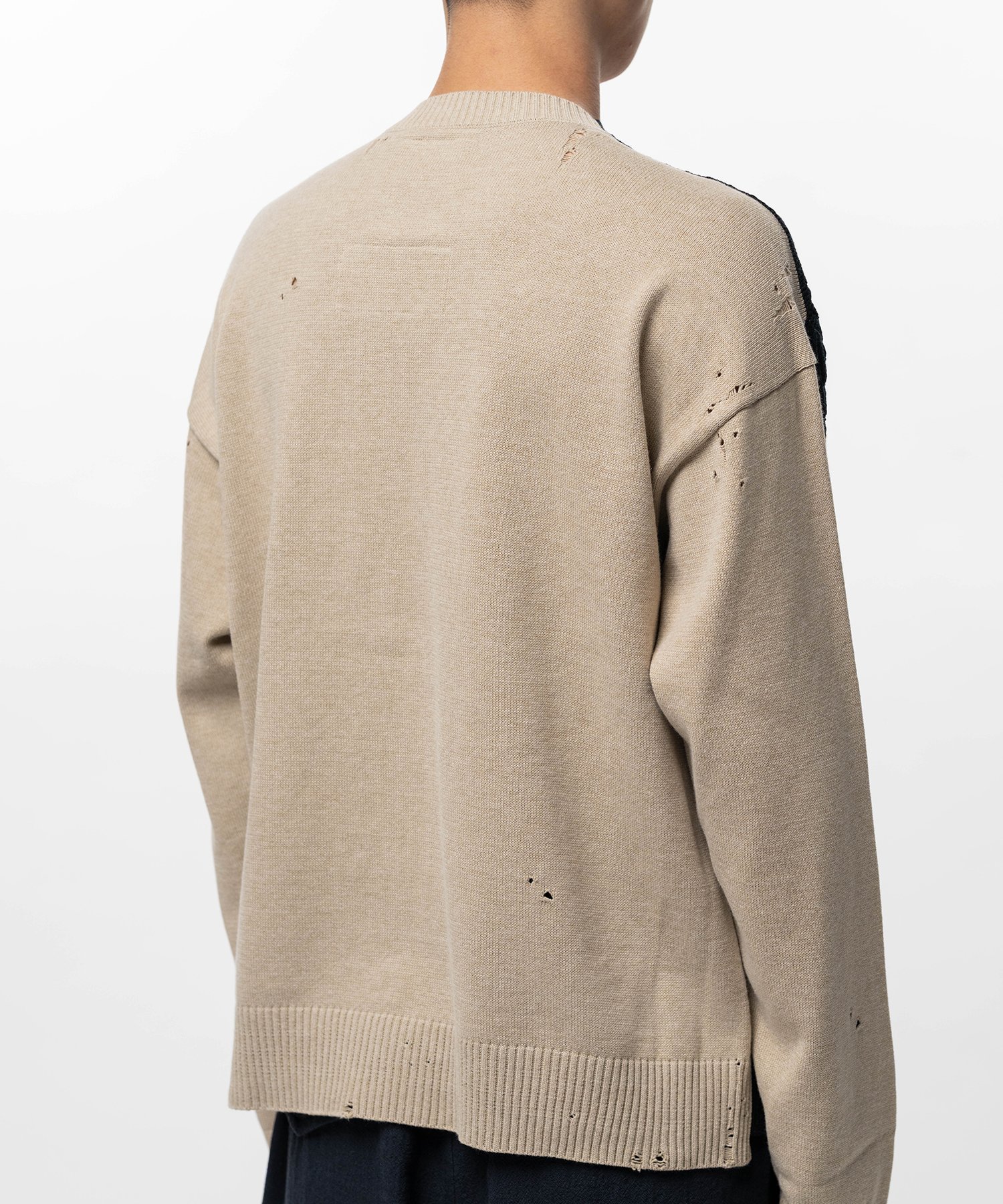 Front Back Combined Knit Cardigan