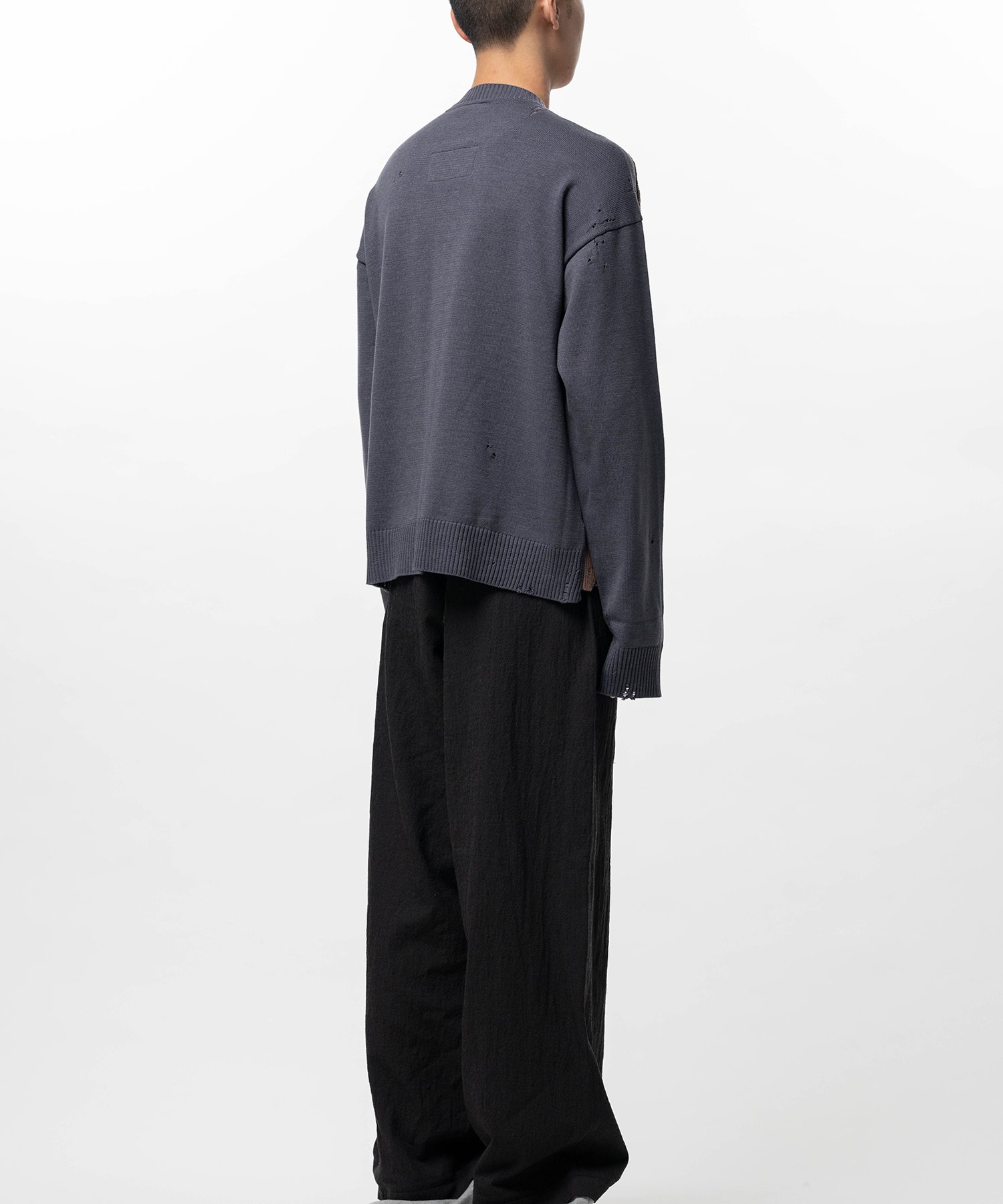 Front Back Combined Knit Cardigan