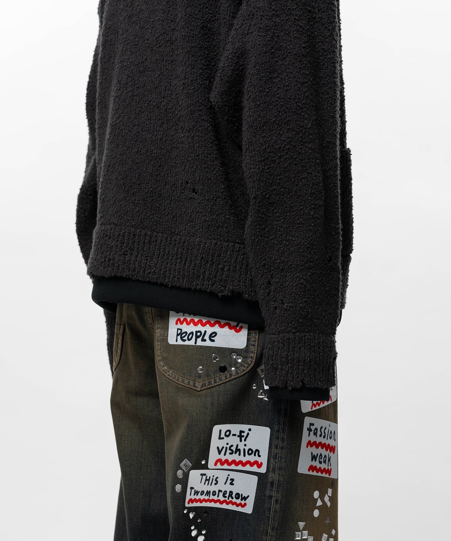 Layered Knit Cardigan