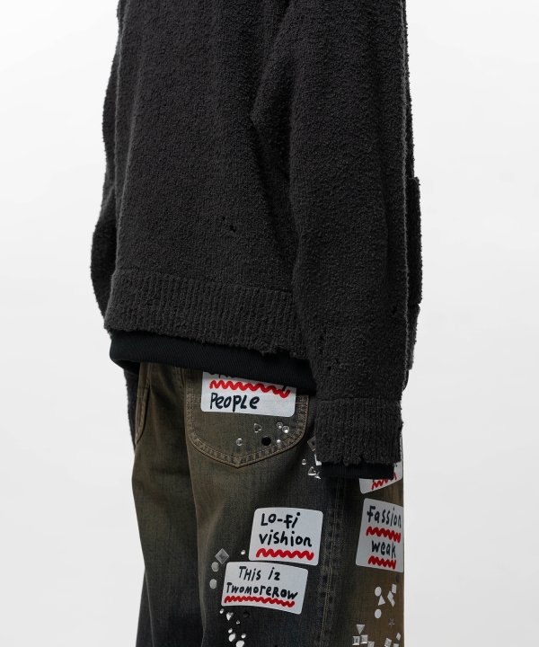 Layered Knit Cardigan