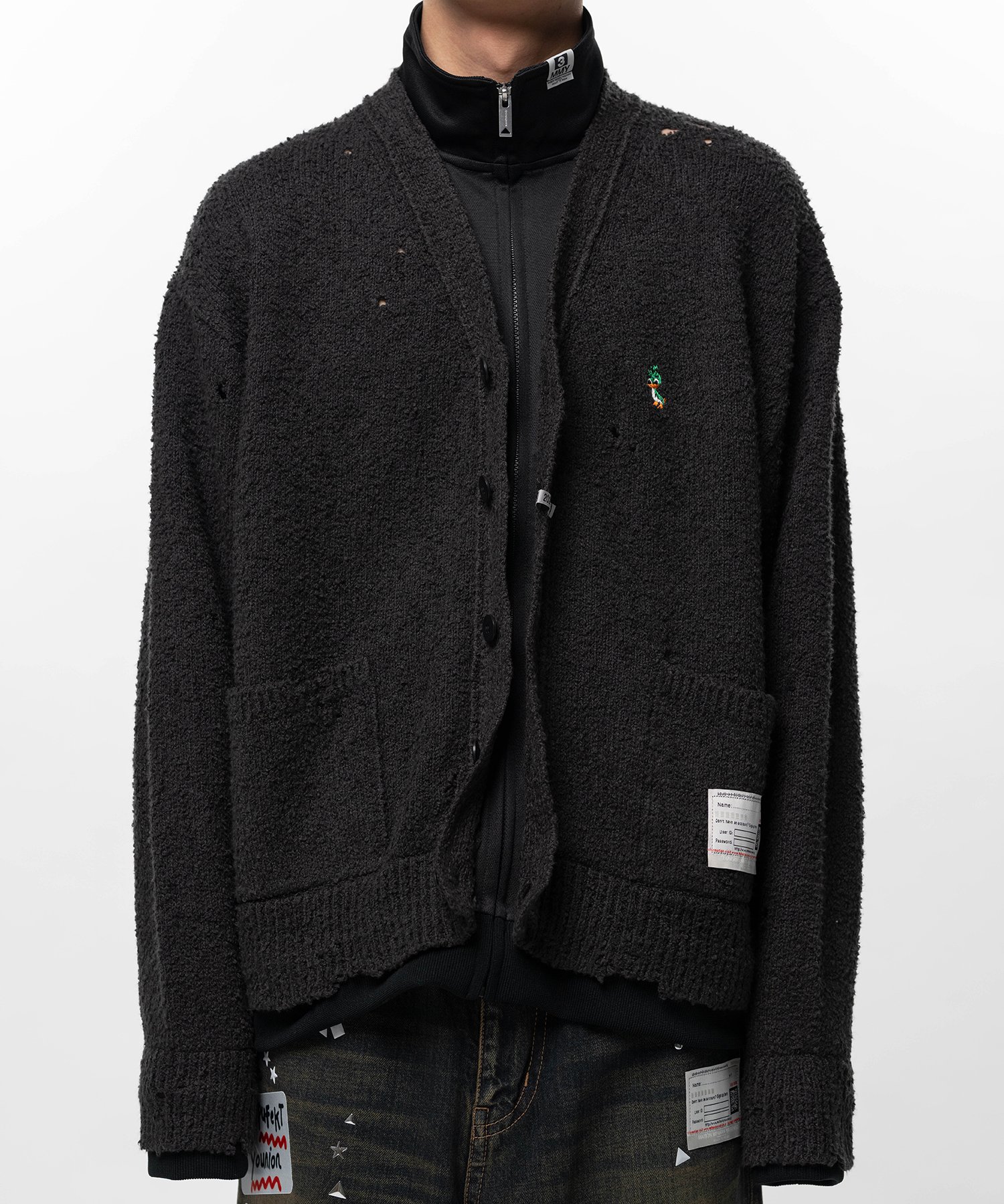 Layered Knit Cardigan