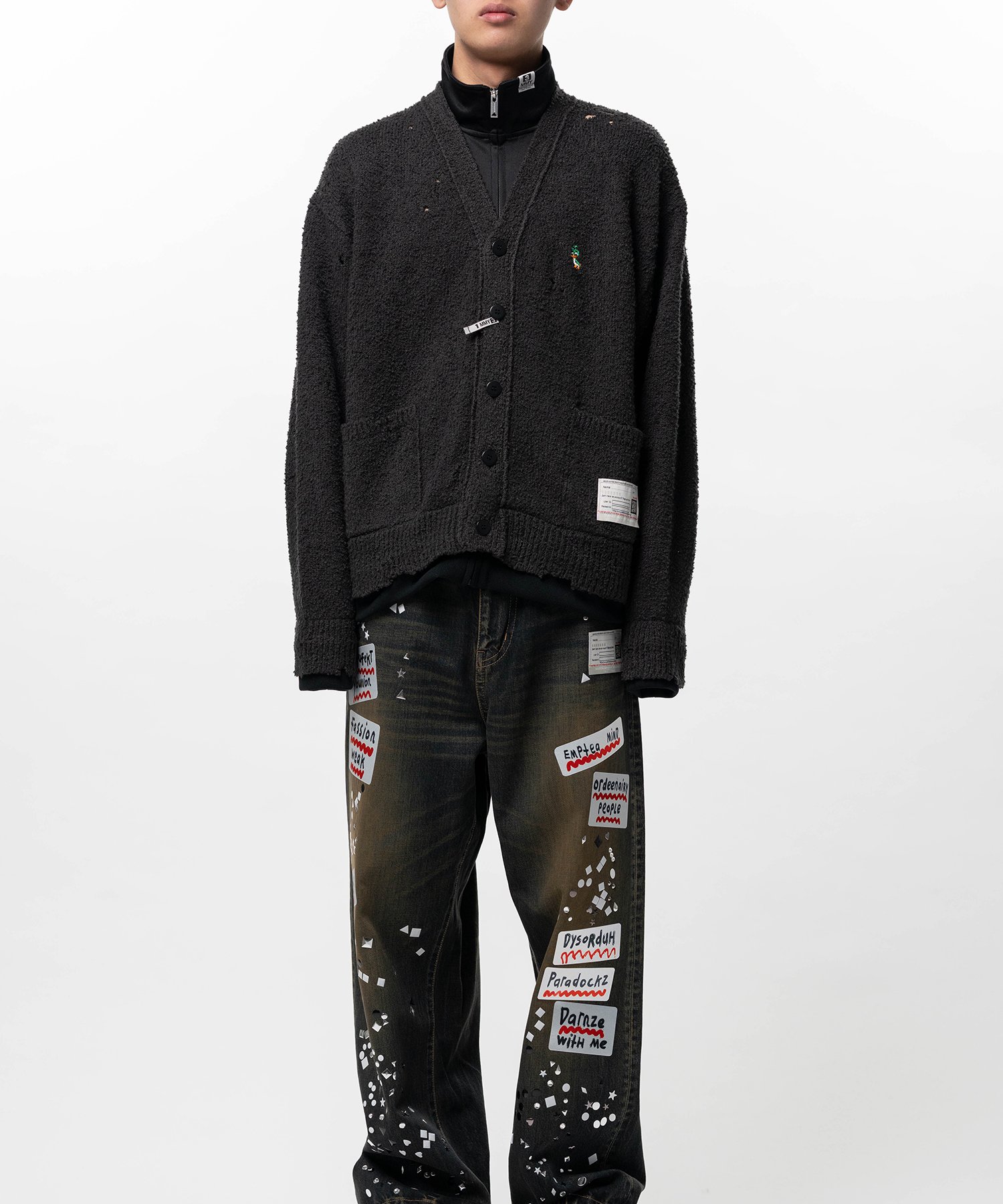 Layered Knit Cardigan