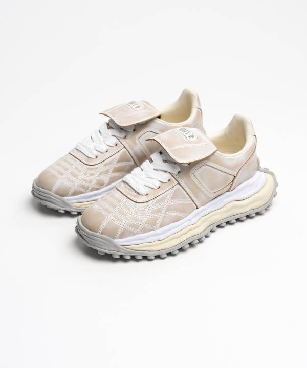 "SCOTT" OG Sole Vintage Leather Effect Low-top Sneaker