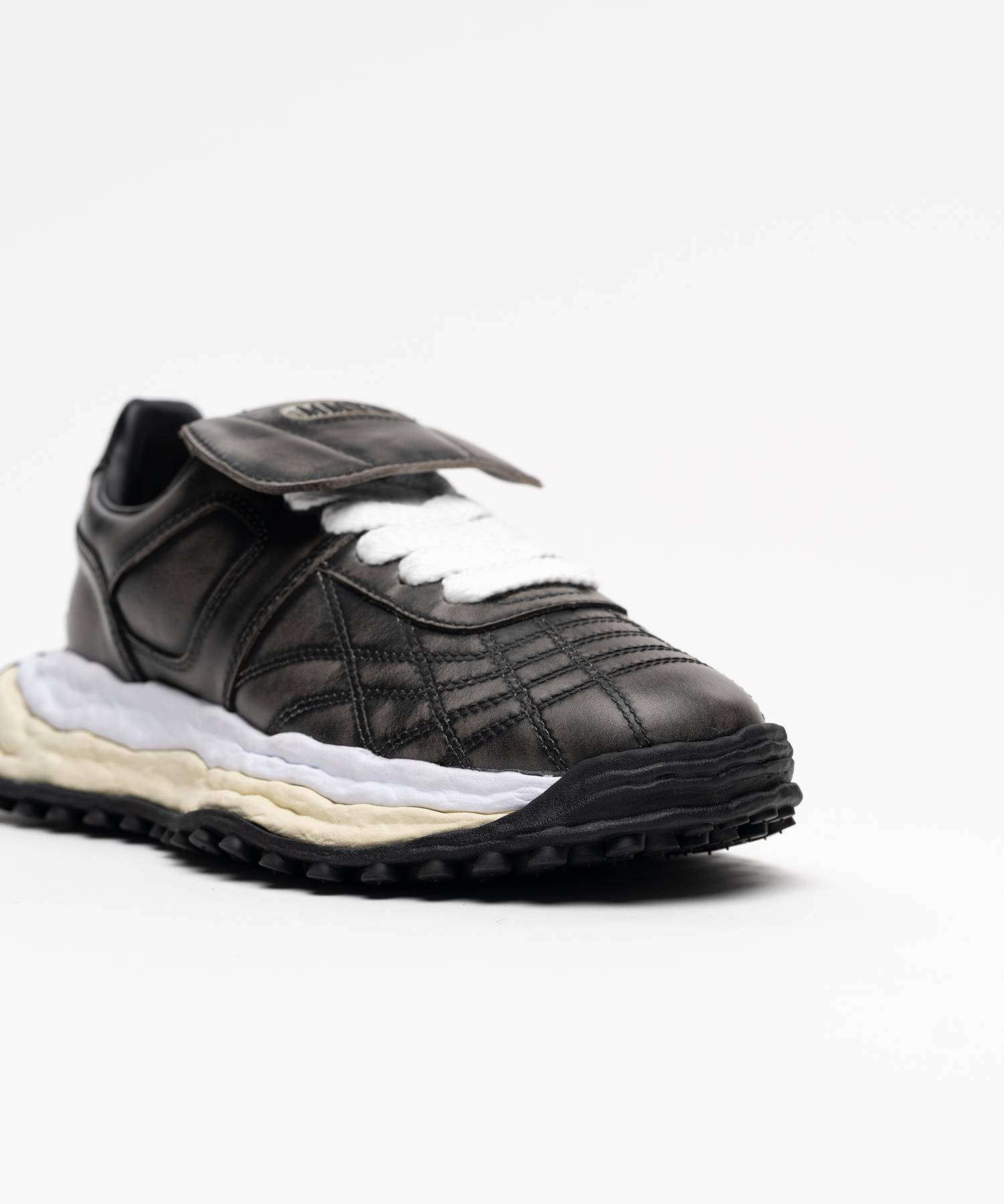 "SCOTT" OG Sole Vintage Leather Effect Low-top Sneaker