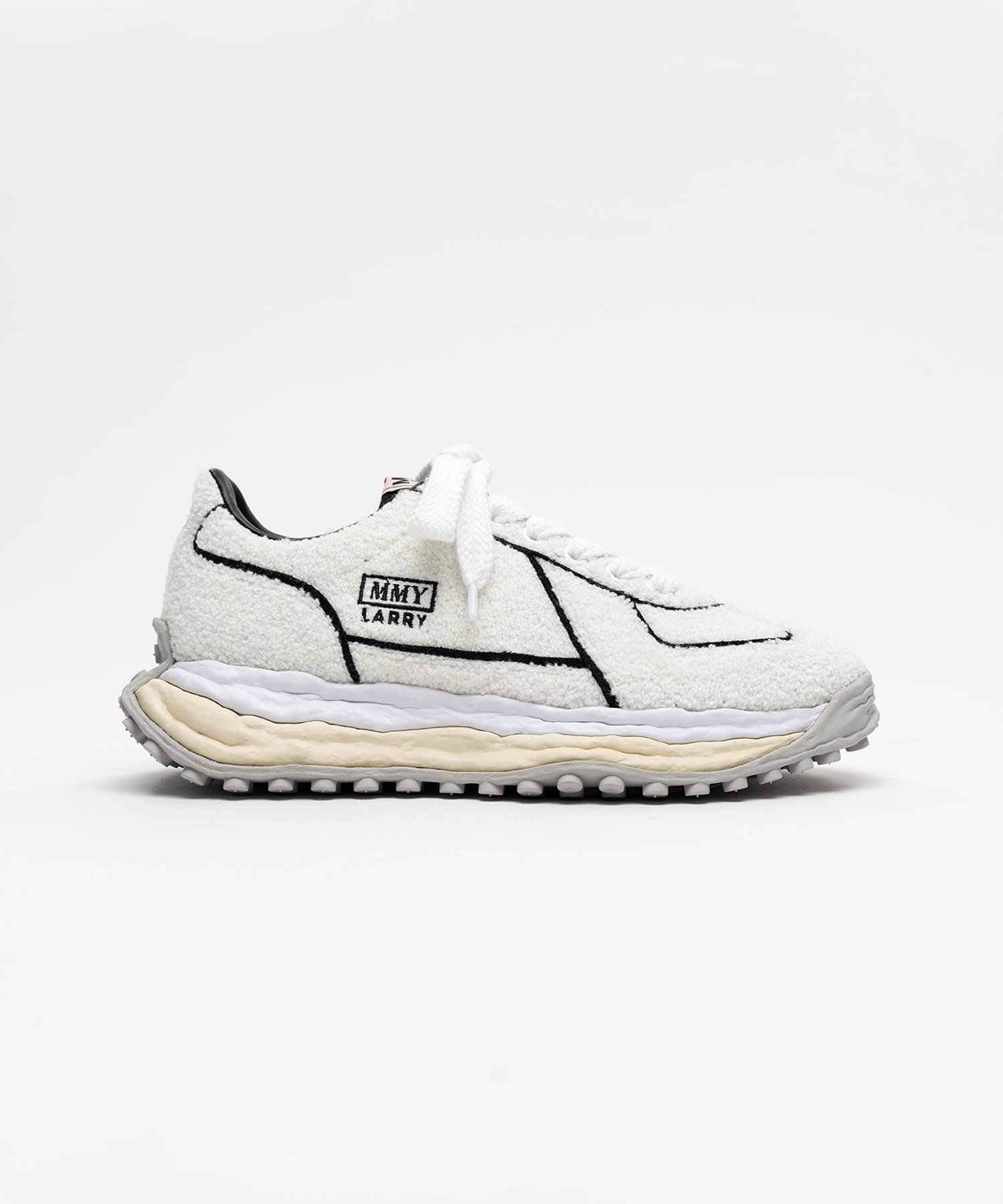 "LARRY" OG Sole Chenille Embroidey Canvas Low-top Sneaker