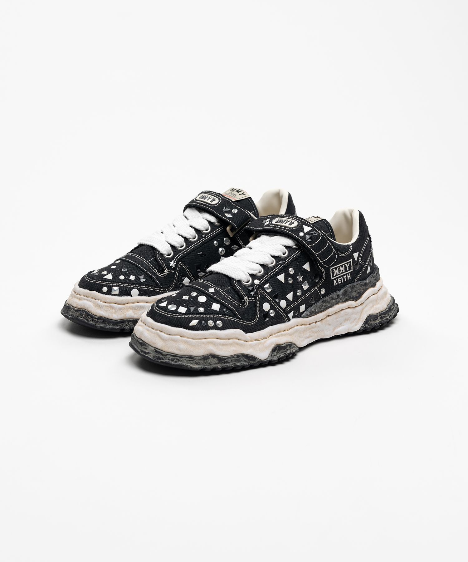 "KEITH" OG Sole Embellished Canvas Low-top Sneaker