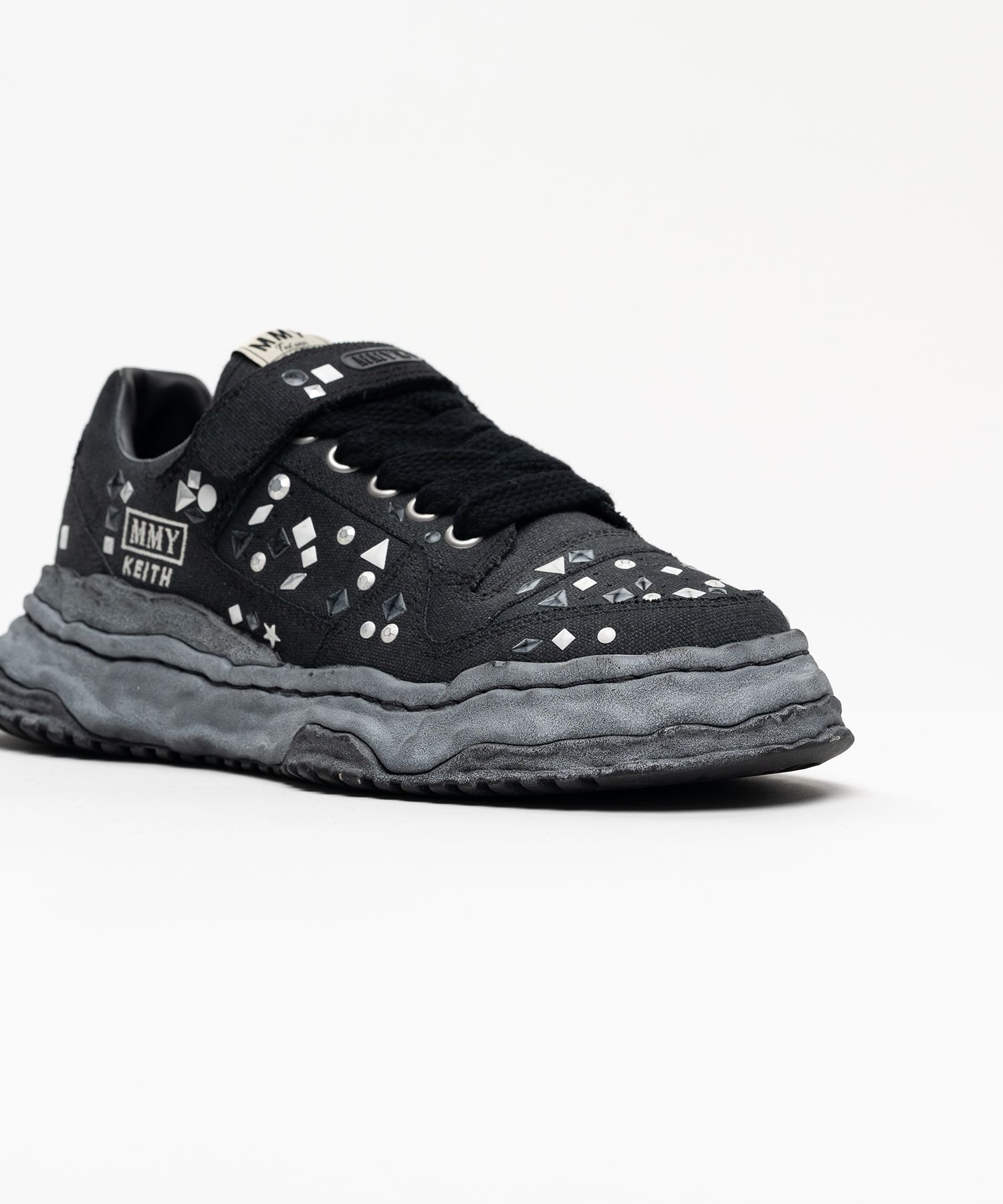 "KEITH" OG Sole Embellished Canvas Low-top Sneaker