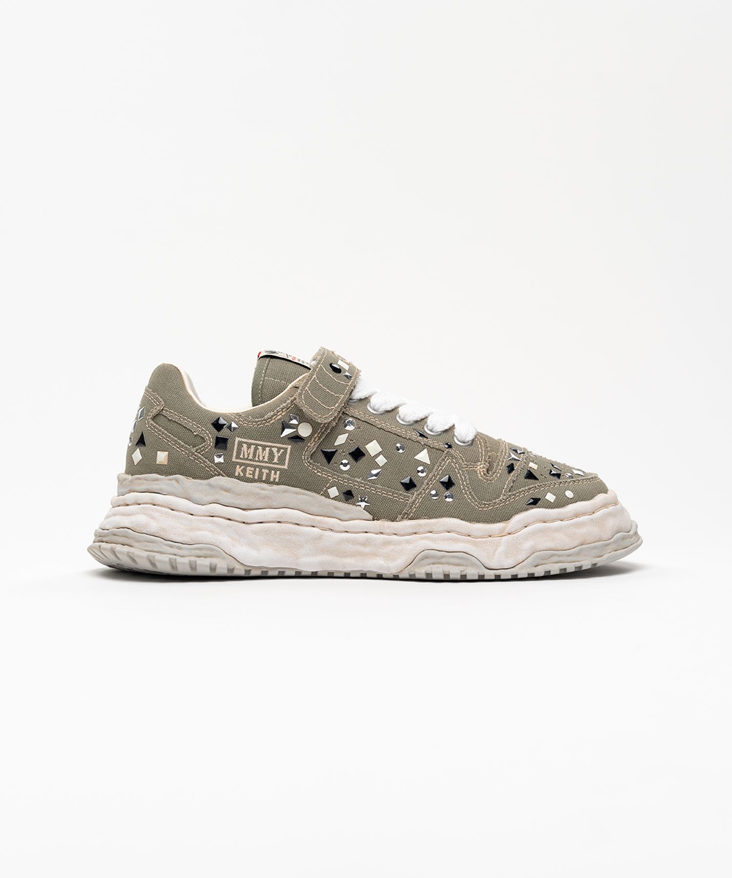 "KEITH" OG Sole Embellished Canvas Low-top Sneaker
