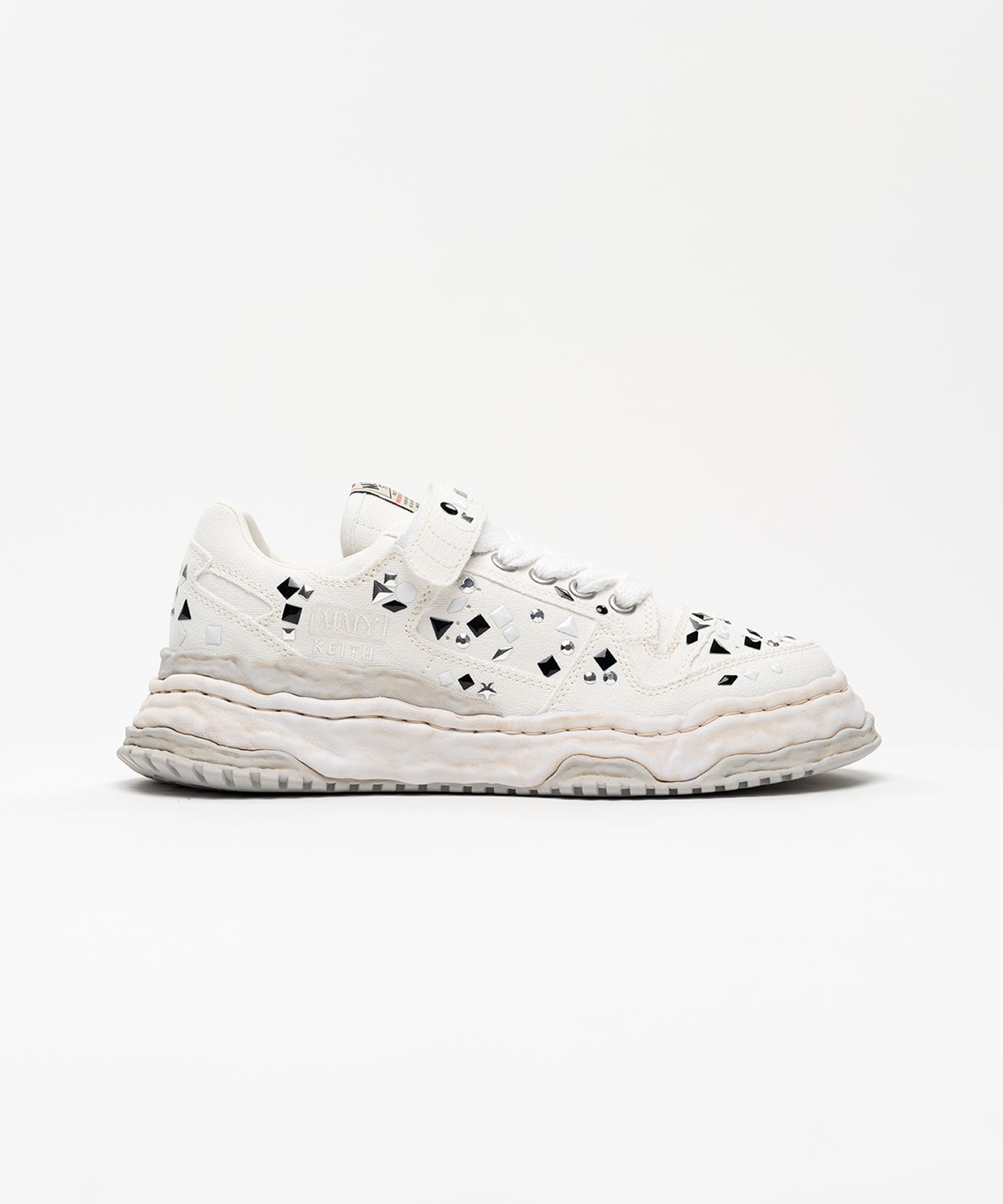 "KEITH" OG Sole Embellished Canvas Low-top Sneaker