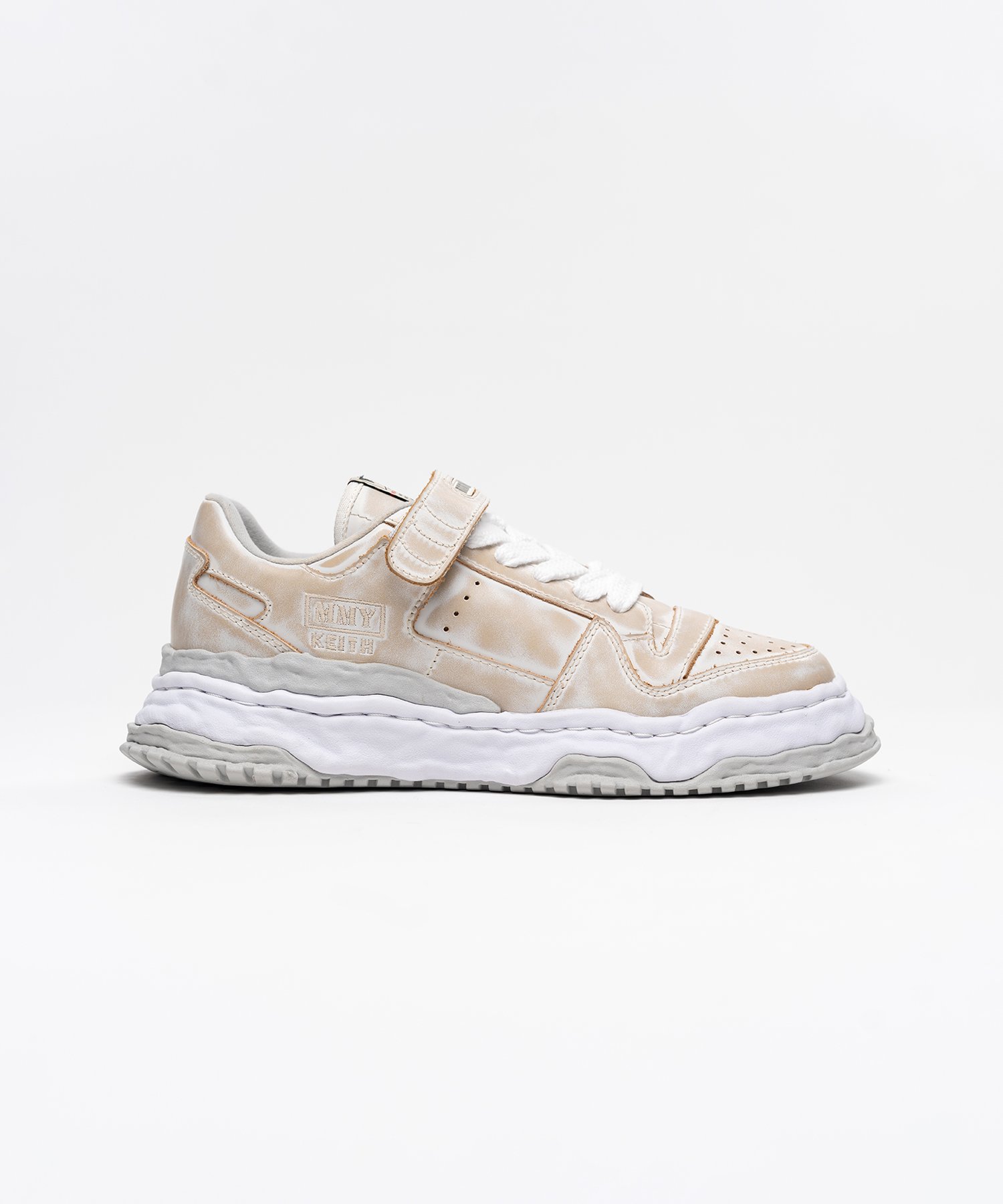 "KEITH" OG Sole Vintage Leather Effect Low-top Sneaker