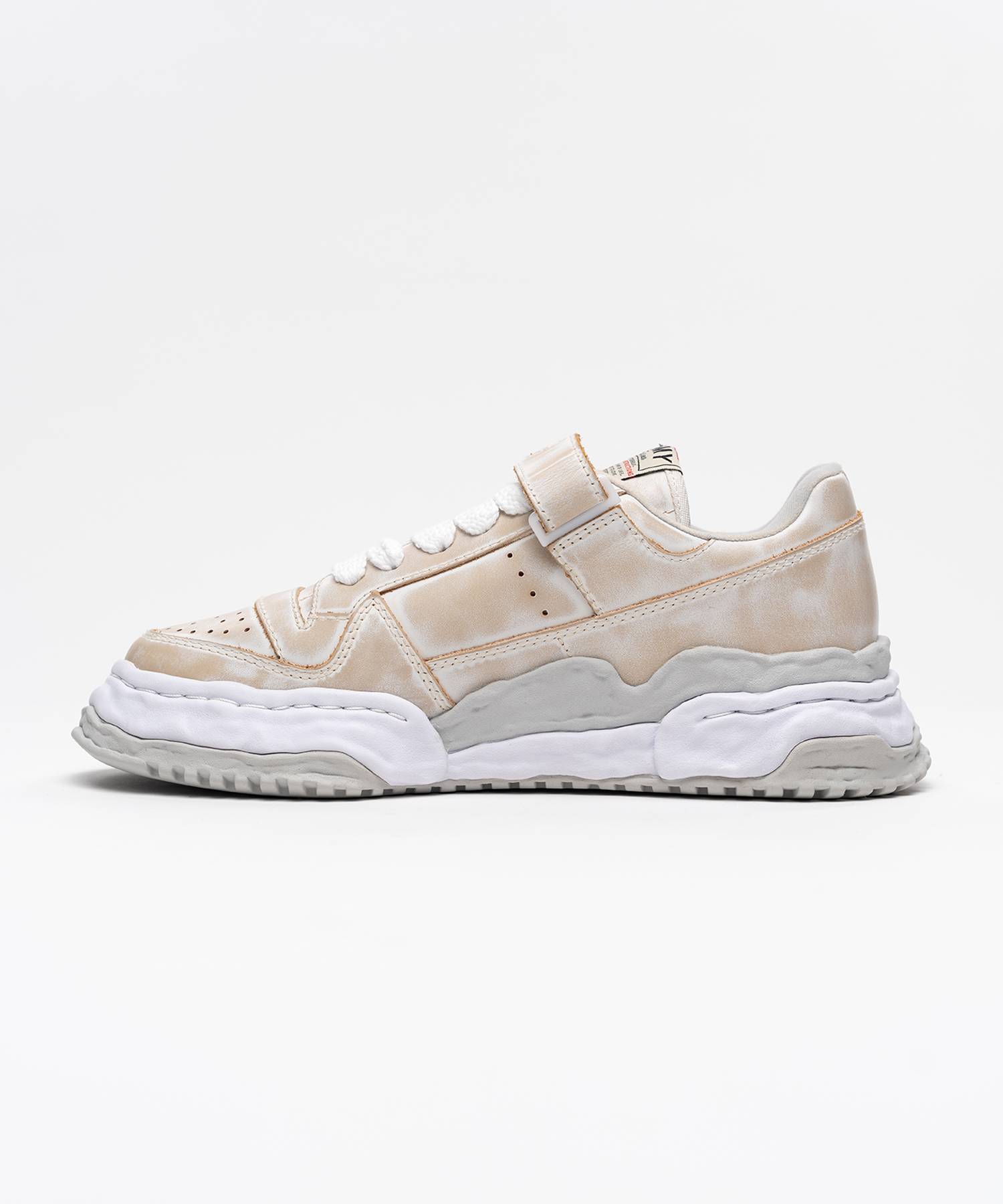 "KEITH" OG Sole Vintage Leather Effect Low-top Sneaker