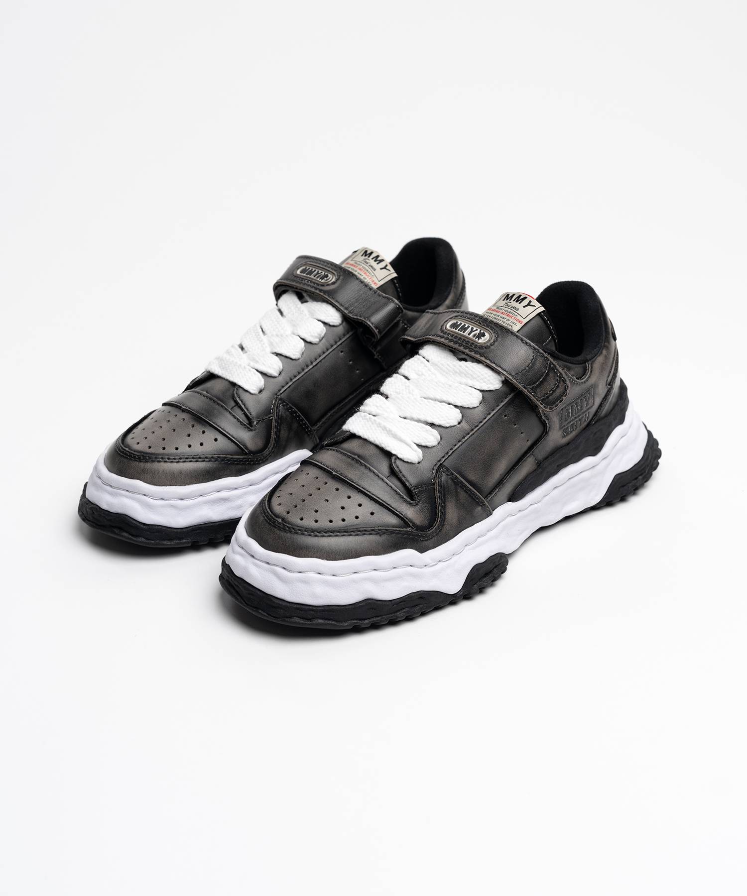 "KEITH" OG Sole Vintage Leather Effect Low-top Sneaker