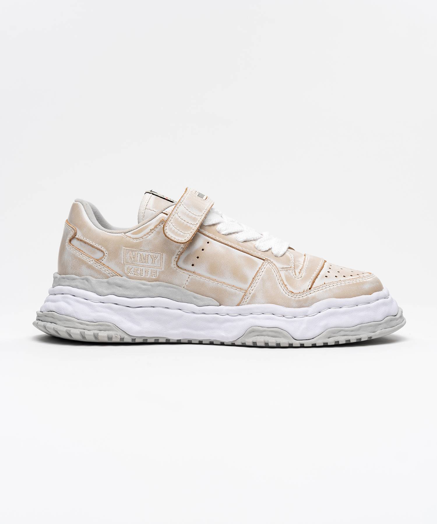 "KEITH" OG Sole Vintage Leather Effect Low-top Sneaker