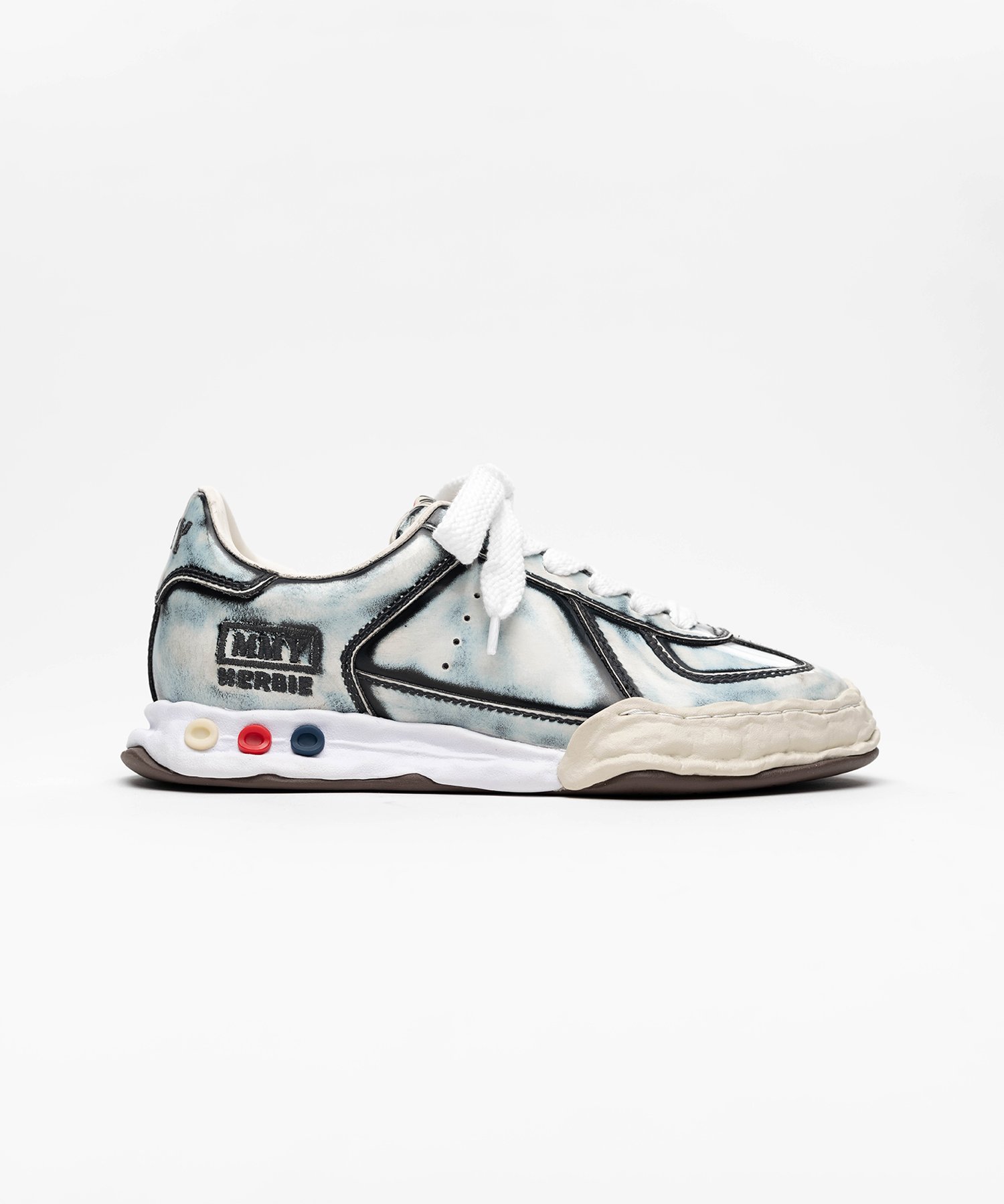 "HERBIE" OG Sole Vintage Advantique Leather Low-top Sneaker