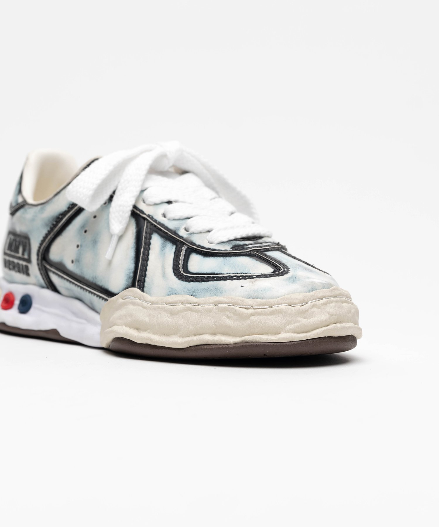 "HERBIE" OG Sole Vintage Advantique Leather Low-top Sneaker