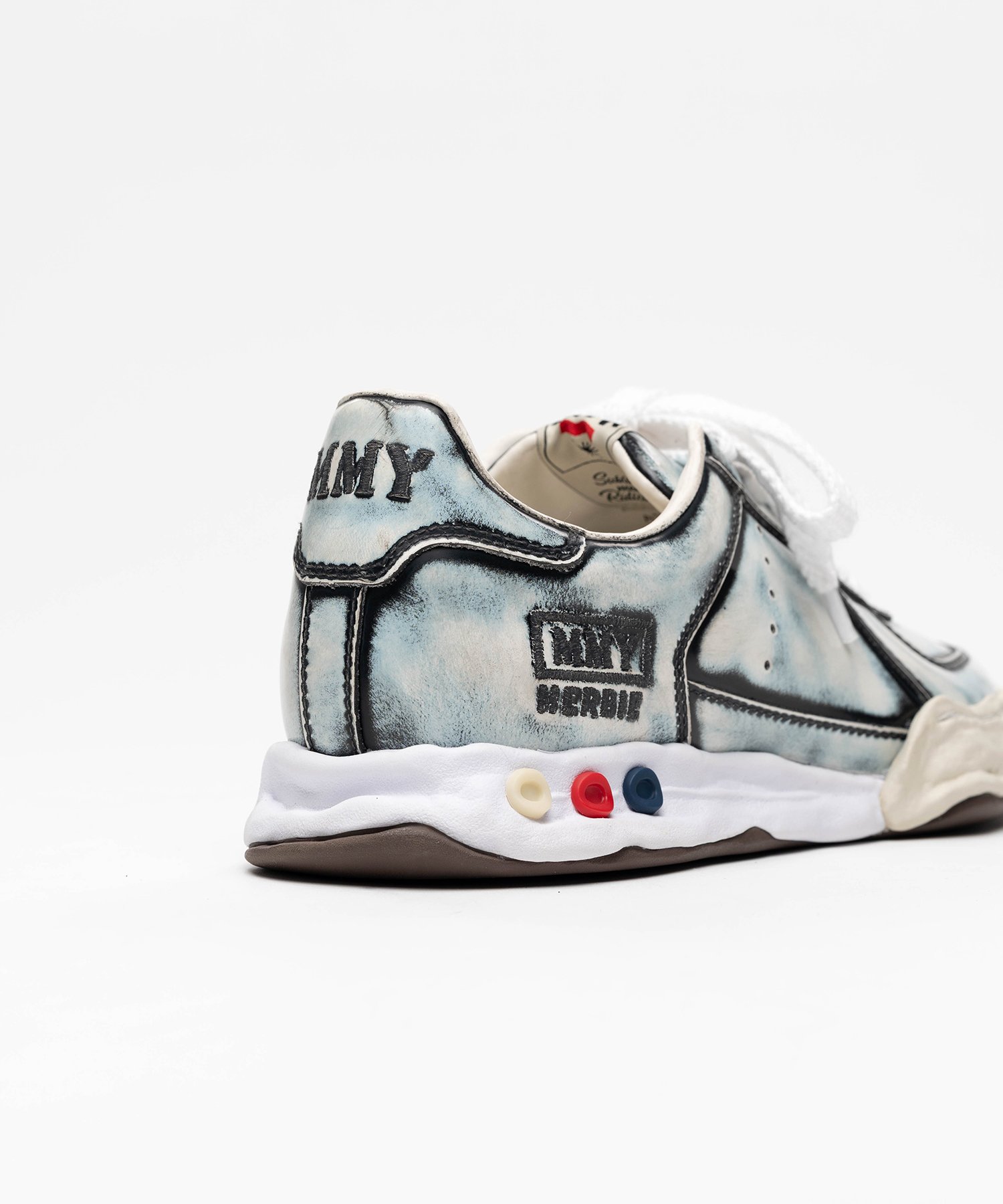 "HERBIE" OG Sole Vintage Advantique Leather Low-top Sneaker