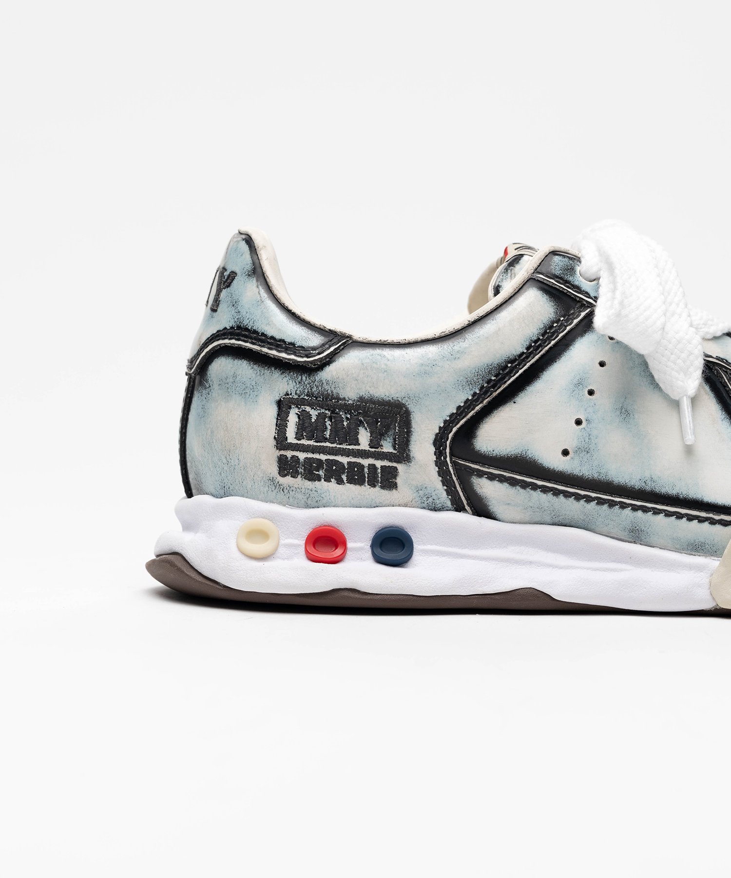 "HERBIE" OG Sole Vintage Advantique Leather Low-top Sneaker