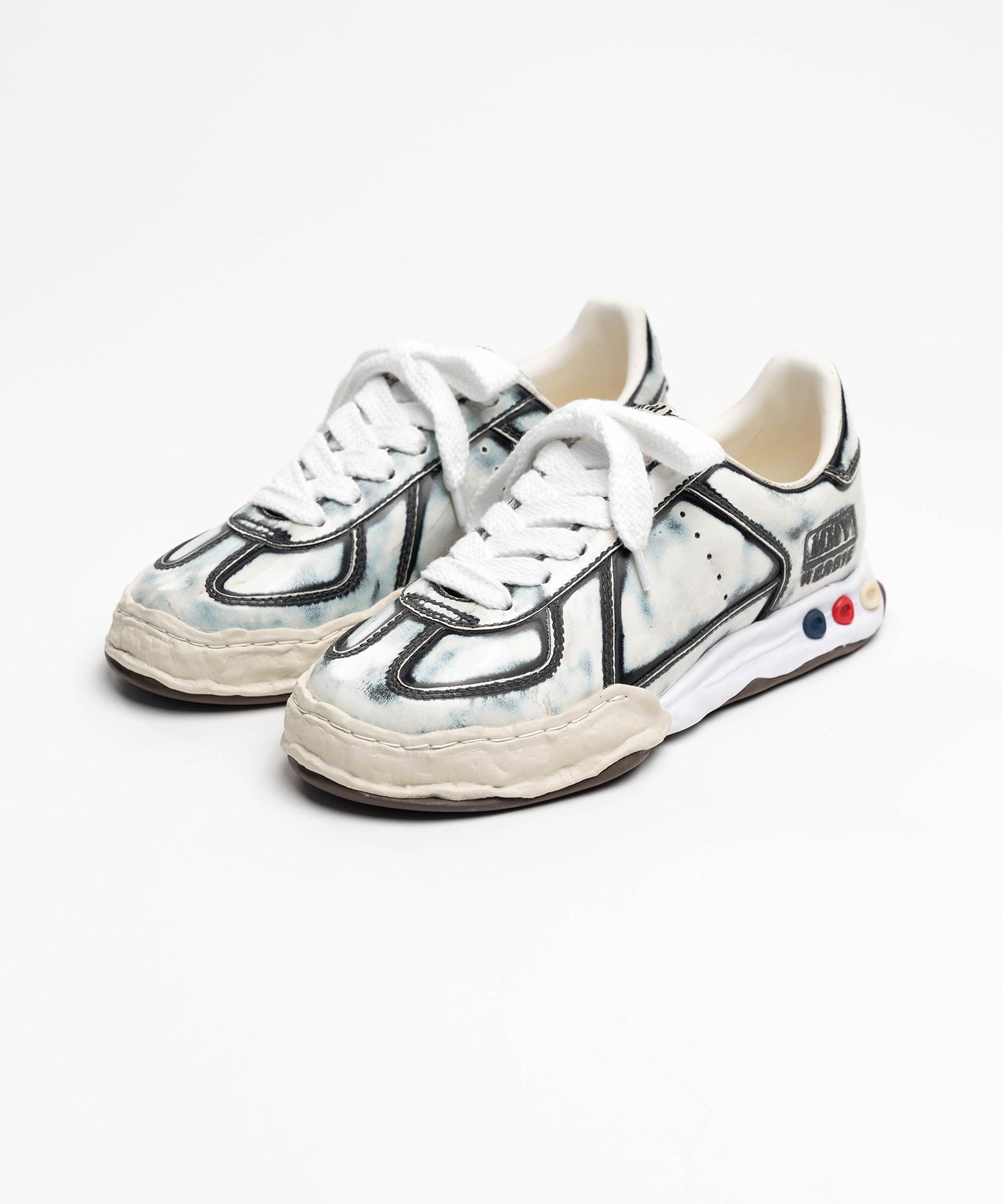 "HERBIE" OG Sole Vintage Advantique Leather Low-top Sneaker