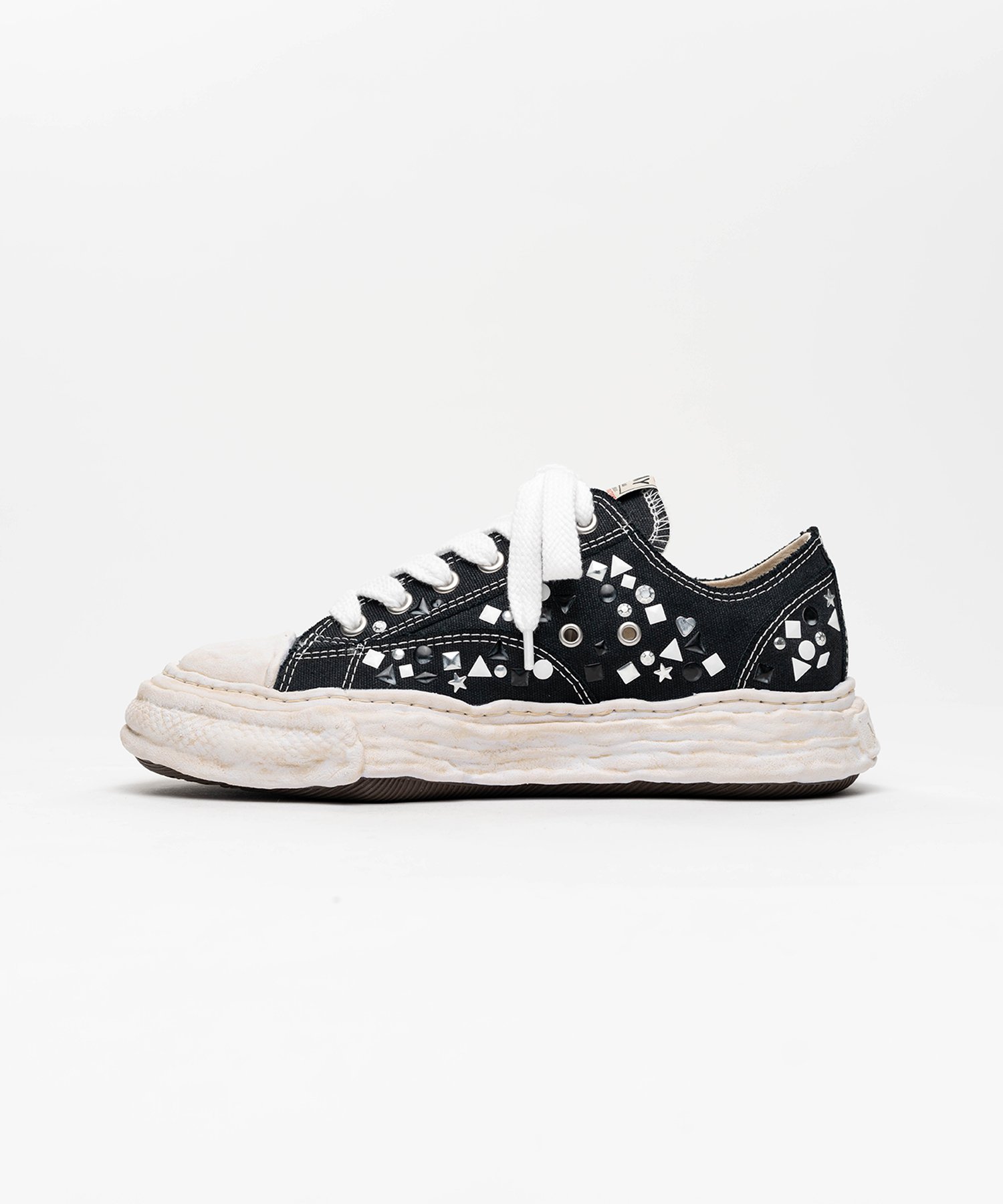 "PETERSON23" OG Sole Vintage Leather Effect Low-top Sneaker