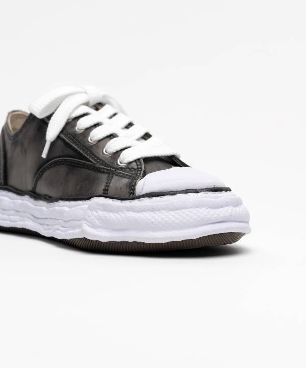 "PETERSON23" OG Sole Vintage Leather Effect Low-top Sneaker