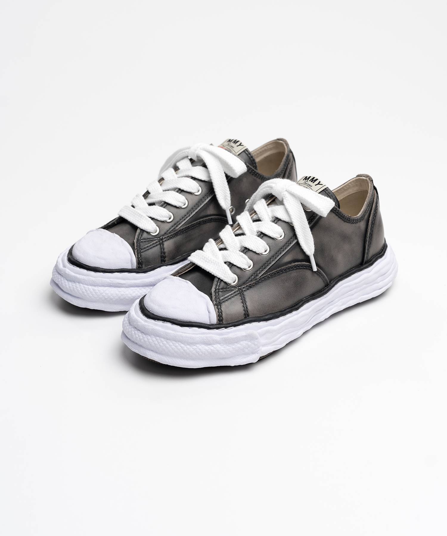 "PETERSON23" OG Sole Vintage Leather Effect Low-top Sneaker