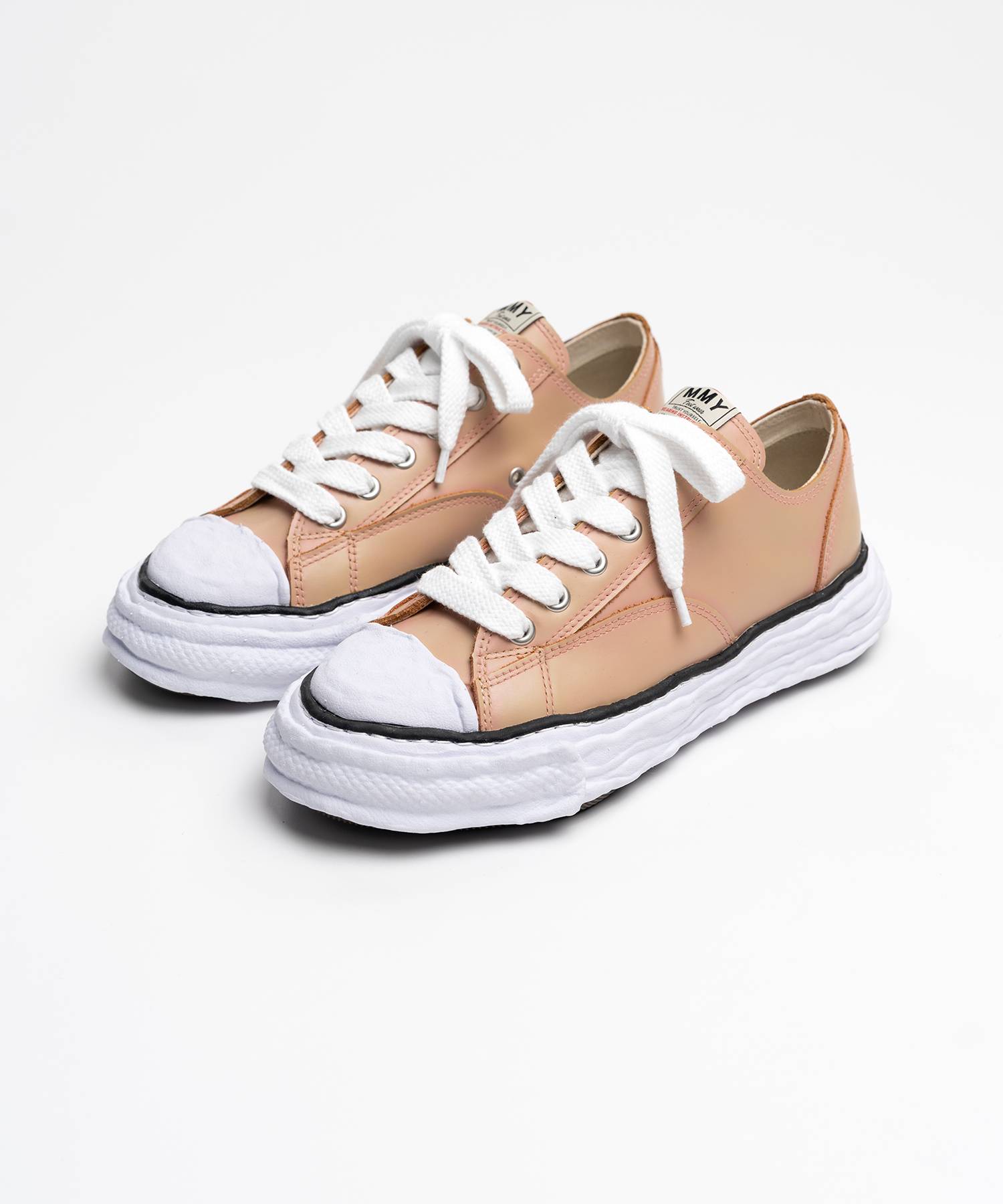 "PETERSON23" OG Sole Vintage Leather Effect Low-top Sneaker