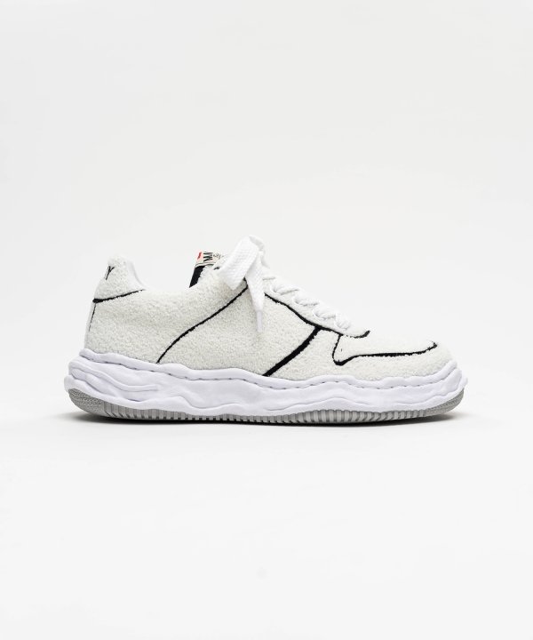 "WAYNE" OG Sole Chenille Embroidey Canvas Low-top Sneaker