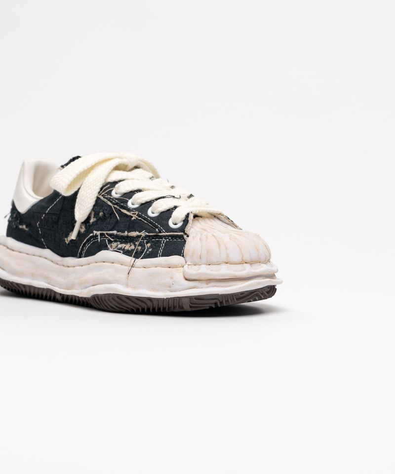 "BLAKEY" OG Sole Ripped Overdye Canvas Low-top Sneaker