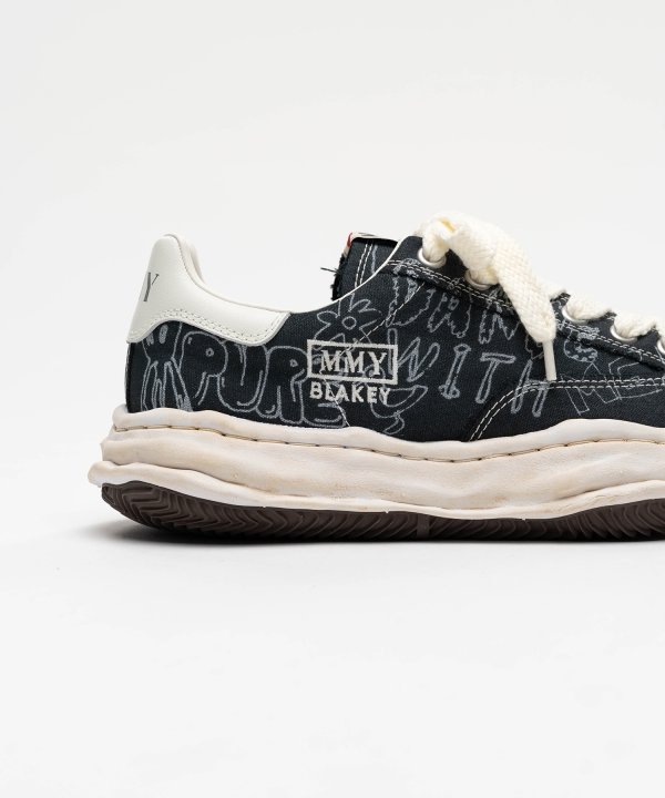 "BLAKEY" OG Sole Graffiti Printed Canvas Low_top Sneaker