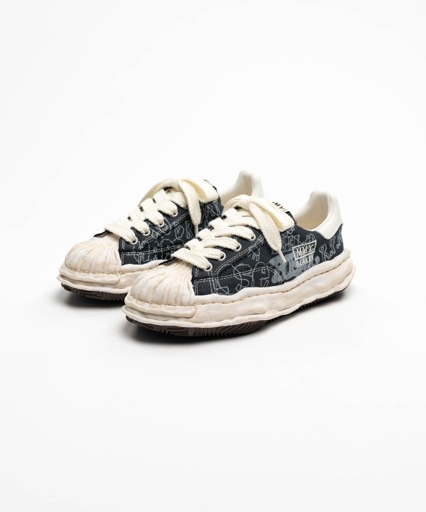 "BLAKEY" OG Sole Graffiti Printed Canvas Low_top Sneaker