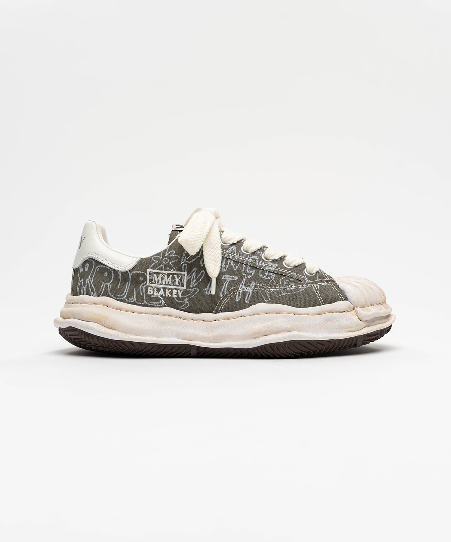 "BLAKEY" OG Sole Graffiti Printed Canvas Low_top Sneaker