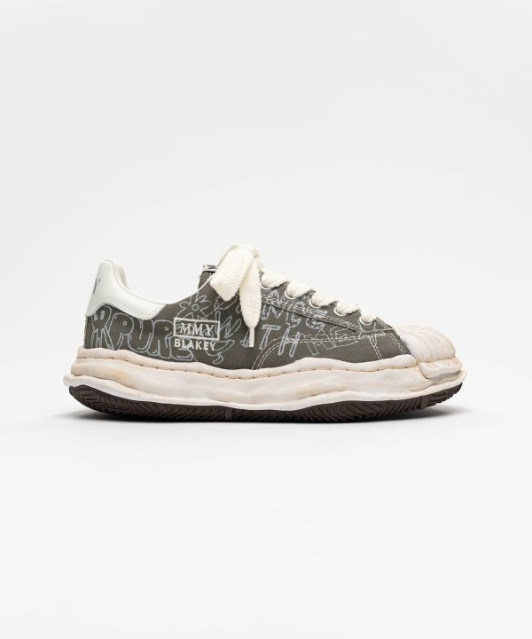 "BLAKEY" OG Sole Graffiti Printed Canvas Low_top Sneaker