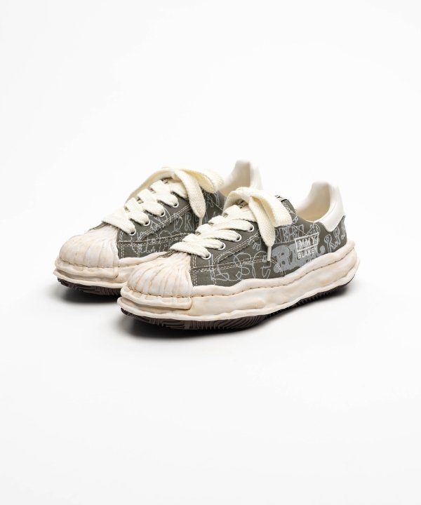 "BLAKEY" OG Sole Graffiti Printed Canvas Low_top Sneaker