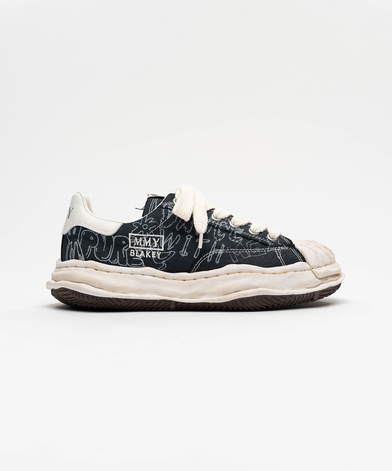 "BLAKEY" OG Sole Graffiti Printed Canvas Low_top Sneaker