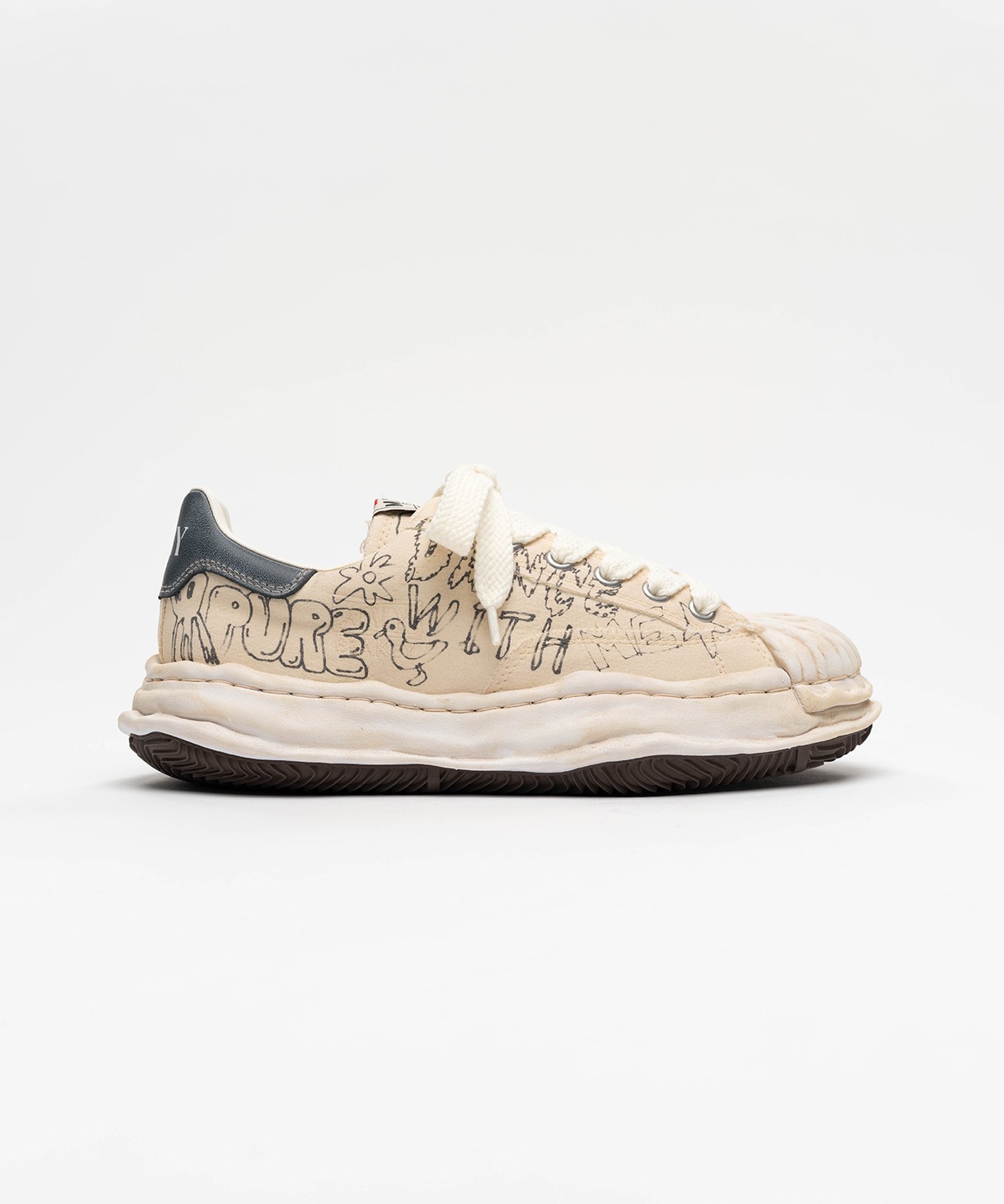 "BLAKEY" OG Sole Graffiti Printed Canvas Low_top Sneaker