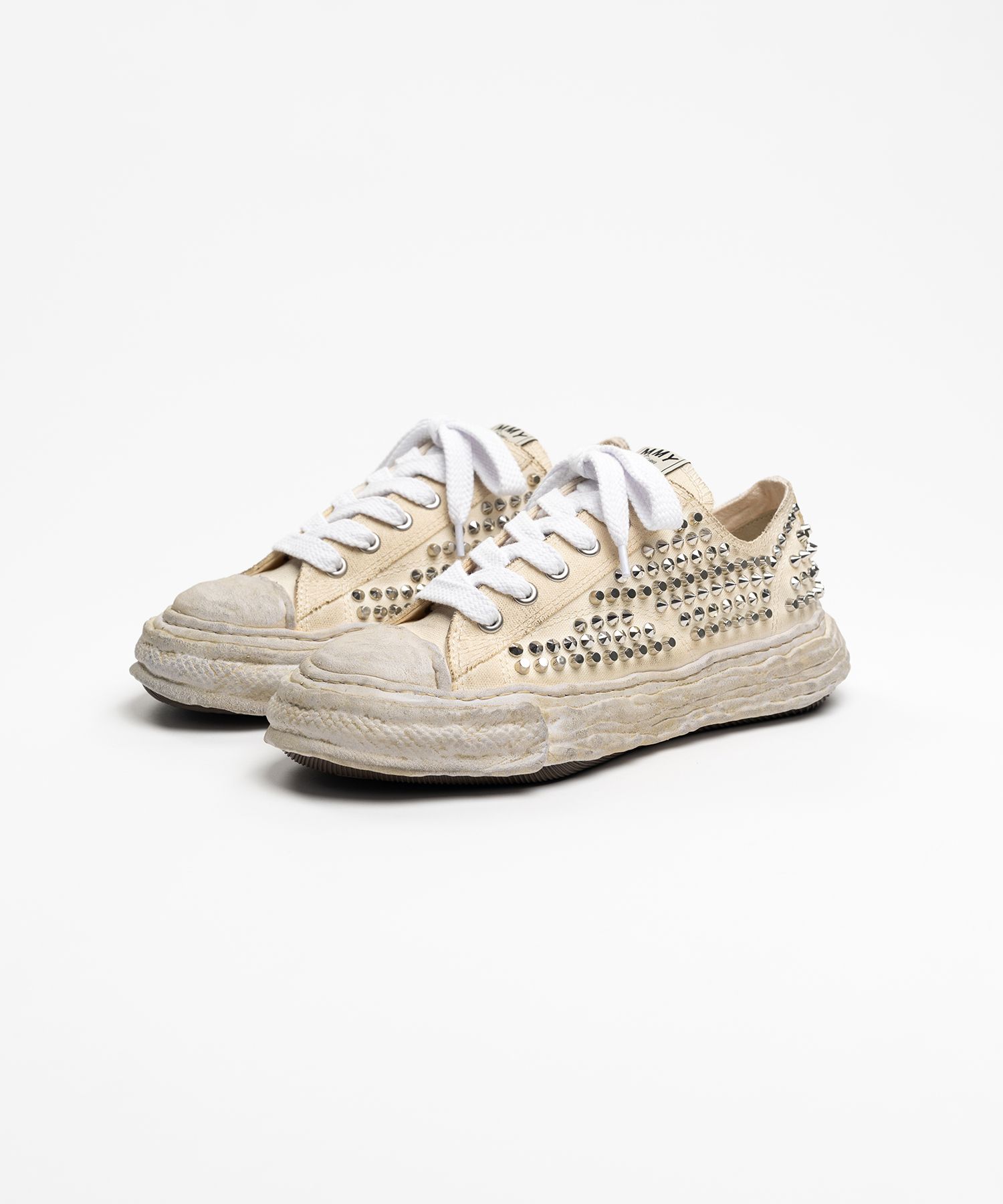 【EXCLUSIVE EDITION】"PETERSON23"OG Sole Studded Canvas Low-top Sneaker