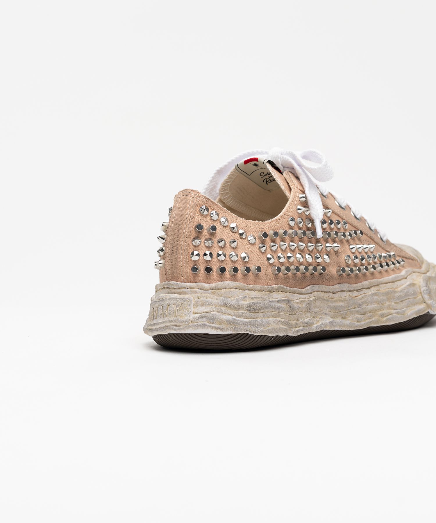 【EXCLUSIVE EDITION】"PETERSON23"OG Sole Studded Canvas Low-top Sneaker