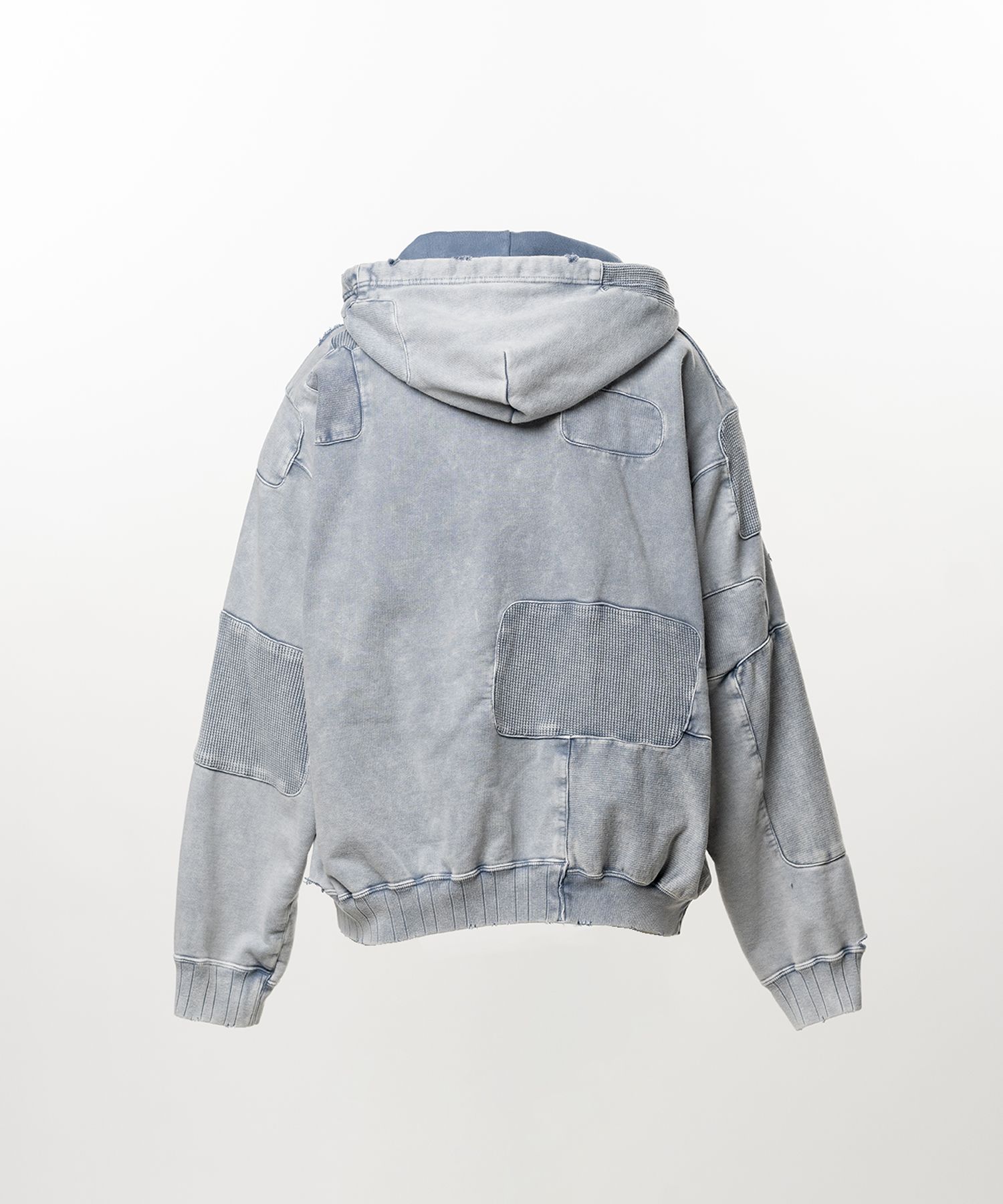 Bleached Repair Half Zip Hoodie