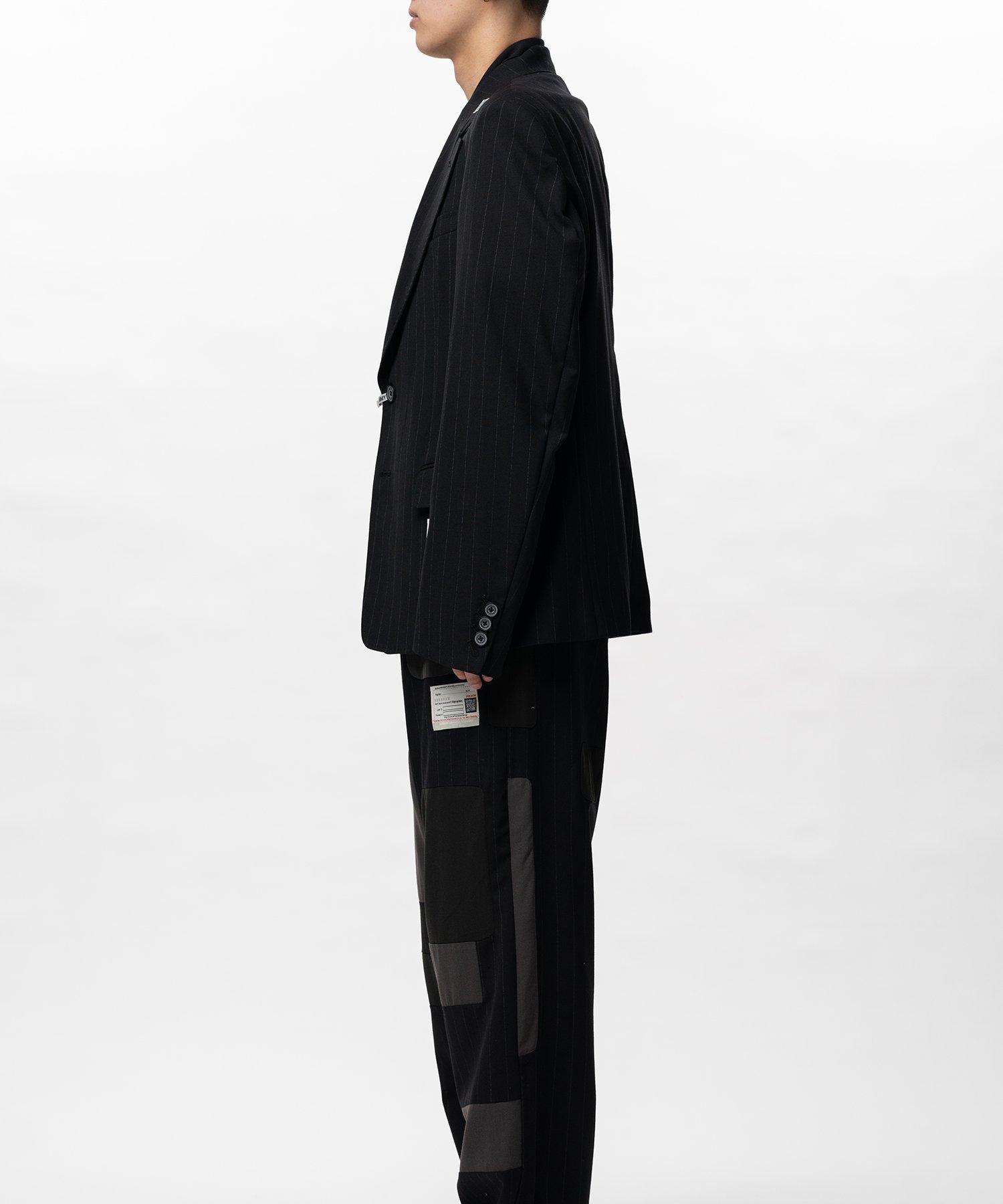 Front Layered Wool Jacket