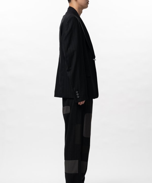 Front Layered Wool Jacket