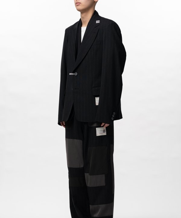 Front Layered Wool Jacket