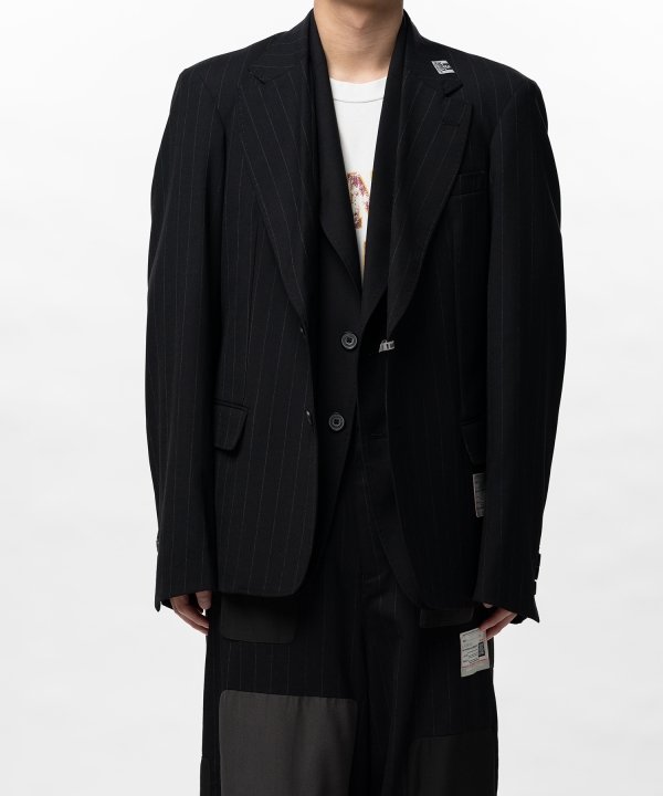Front Layered Wool Jacket