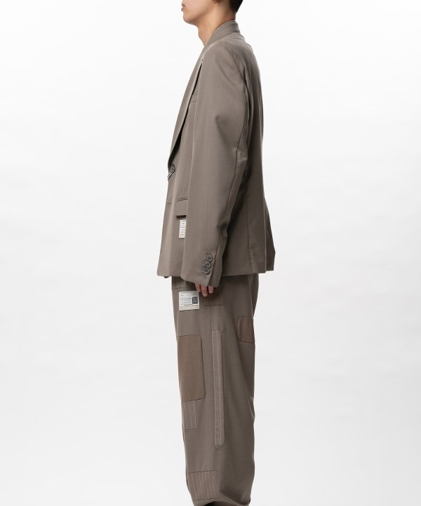 Front Layered Wool Jacket