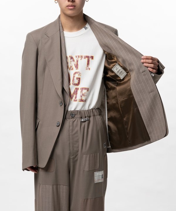 Front Layered Wool Jacket