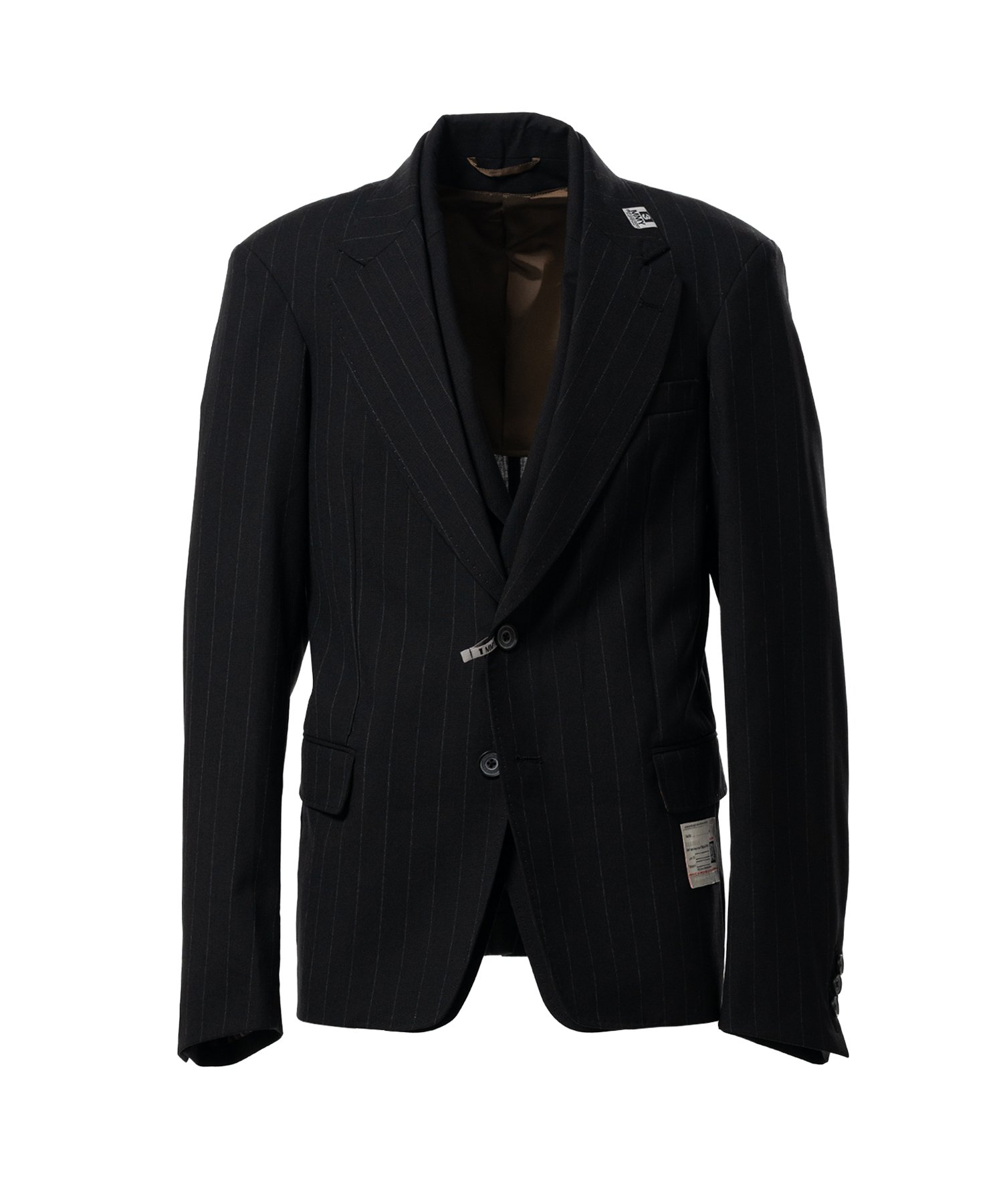 Front Layered Wool Jacket