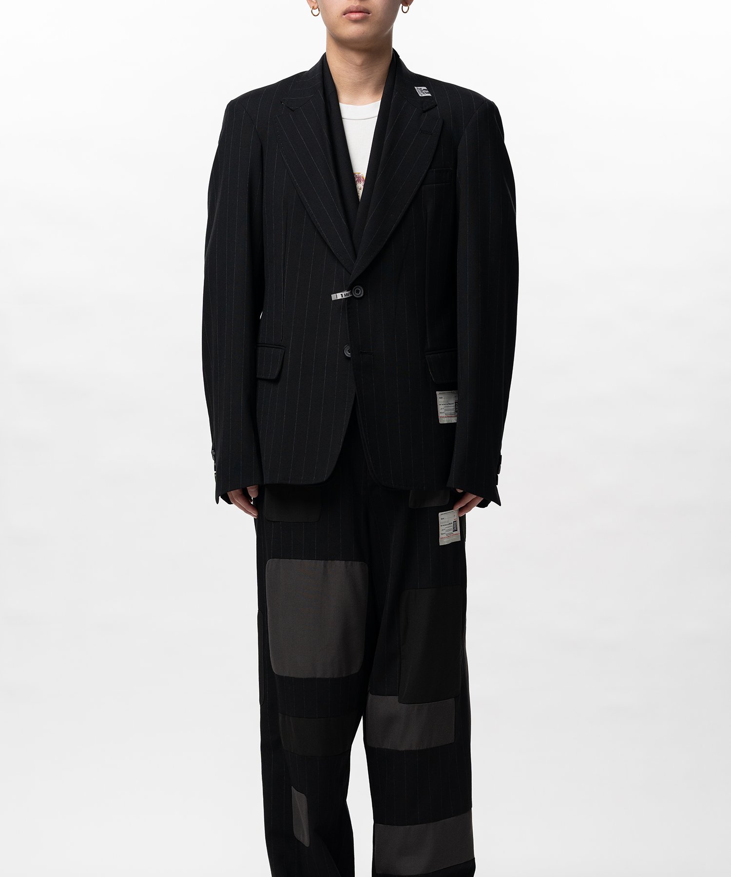 Front Layered Wool Jacket