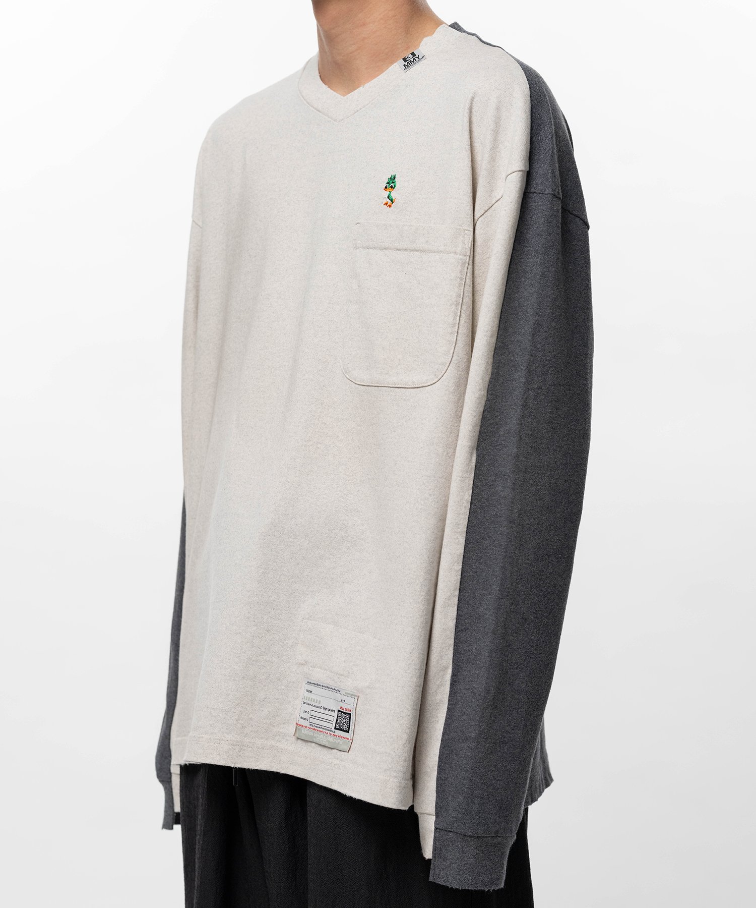 Front Back Combined Long Sleeve T-shirt